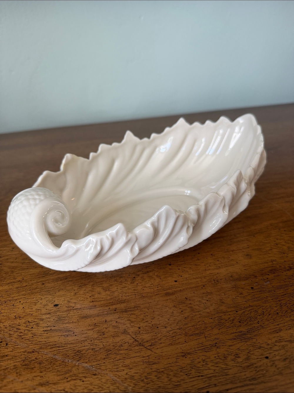 Vintage Lenox Bone China Nautilus Bowl 1940s USA-Made